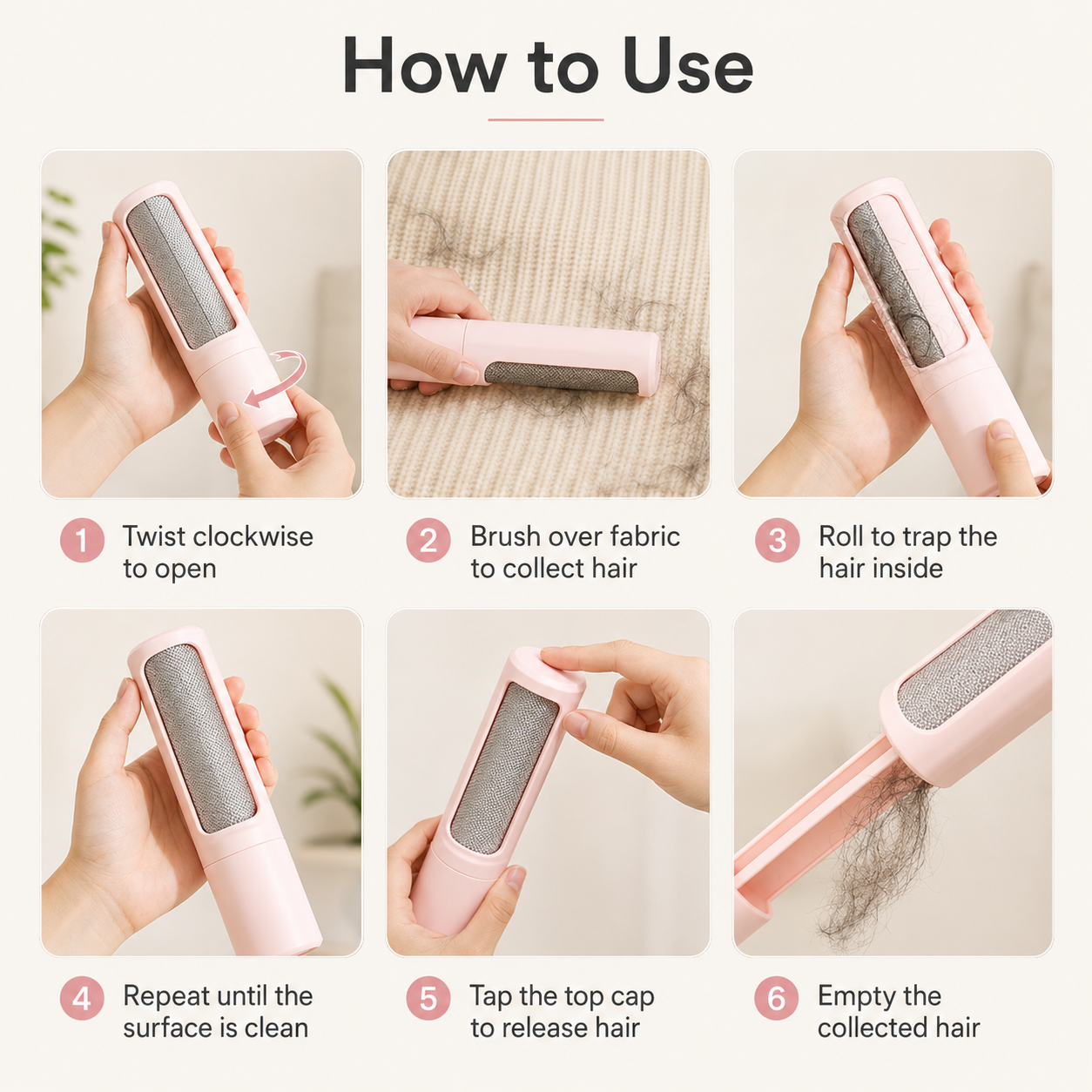 FurAway™ Self-Cleaning Pet Hair Remover